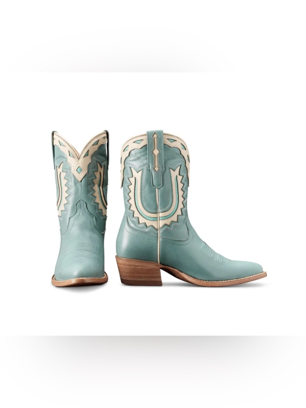 Tecovas • Jolene Seafoam Leather Boot